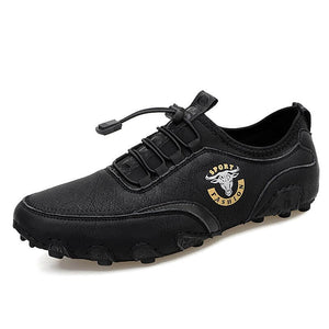 Men's Casual Fashion Comfortable High quality handmade leather driving shoes flat