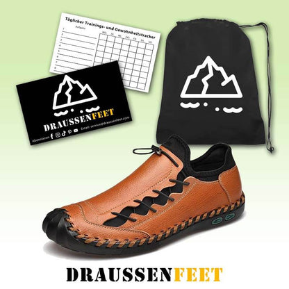 Männer Leder Marke Handgemachte Komfortable Atmungsaktive Flache Schuhe Fashion Casual Arbeit Faulenzer