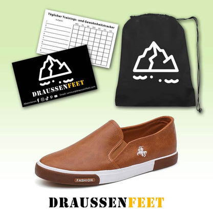 Freizeitschuhe Herren Bequeme PU-Leder Herren Slipper Handmade Design Flats Sneakers Herren Slip on Lazy Herrenschuhe