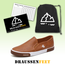 Lade das Bild in den Galerie-Viewer, draussenfeet handgefertigte lederschuhe 31264 braun
