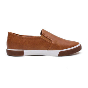 Freizeitschuhe Herren Bequeme PU-Leder Herren Slipper Handmade Design Flats Sneakers Herren Slip on Lazy Herrenschuhe