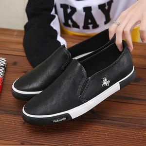 Freizeitschuhe Herren Bequeme PU-Leder Herren Slipper Handmade Design Flats Sneakers Herren Slip on Lazy Herrenschuhe