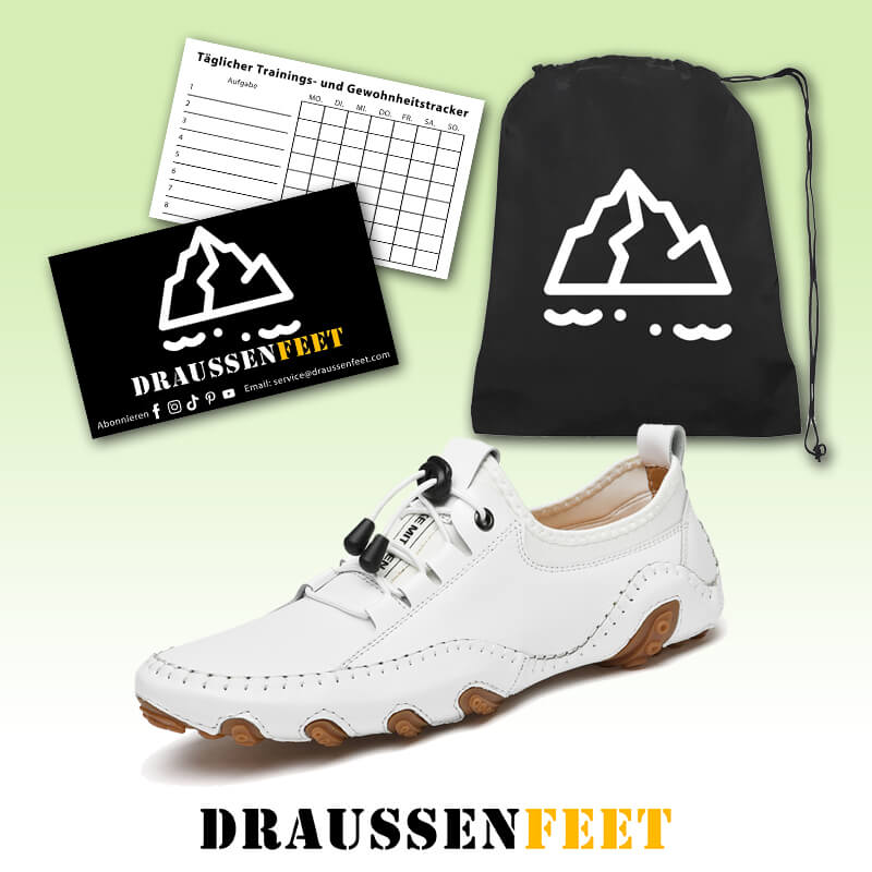 Herren handgefertigte Ledererbsenschuhe Lässige Fahrschuhe mit weichen Sohlen