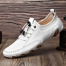Load image into Gallery viewer, Men&#39;s handmade leather inheritance shoes casual driving shoes with soft soles
