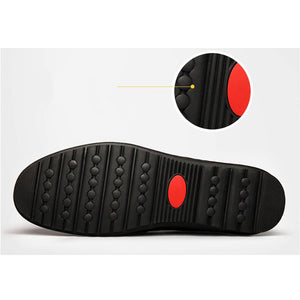 Herren Echtes Leder Männer Casual Mokassins Atmungs Slip auf Driving Schuhe Loafer