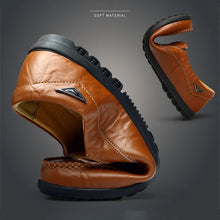 Lade das Bild in den Galerie-Viewer, draussenfeet handgefertigte lederschuhe 31301 rotbraun
