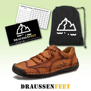 Herren Hand nähen weiche Schnürung Mikrofaser Lederschuhe