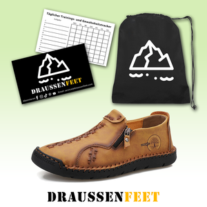 draussenfeet handgefertigte lederschuhe 31338 gold
