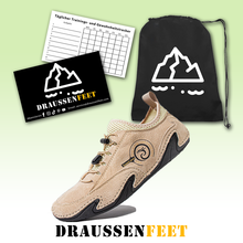 Lade das Bild in den Galerie-Viewer, draussenfeet handgefertigte lederschuhe 31367 beige

