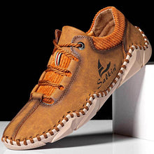 Lade das Bild in den Galerie-Viewer, Herren rutschfeste lässige Fahrschuhe aus Leder mit Handnähten
