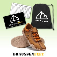 Lade das Bild in den Galerie-Viewer, draussenfeet handgefertigte lederschuhe 31394 braun
