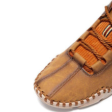 Lade das Bild in den Galerie-Viewer, Herren rutschfeste lässige Fahrschuhe aus Leder mit Handnähten
