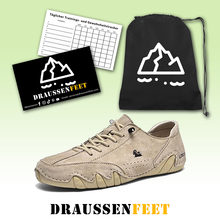 Lade das Bild in den Galerie-Viewer, draussenfeet handgefertigte lederschuhe 31437 khaki
