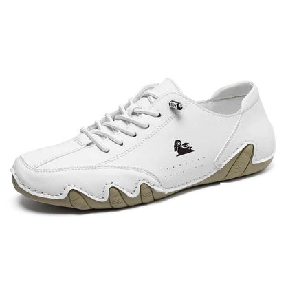 Handgefertigte aus Wildleder mit Klettverschluss, Beck-Schuhe für Herren, wasserdichte Leder-Freizeit-Sneaker, rutschfest, atmungsaktiv