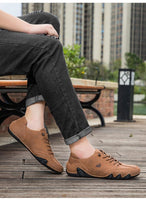 Lade das Bild in den Galerie-Viewer, draussenfeet handgefertigte lederschuhe 31473 braun
