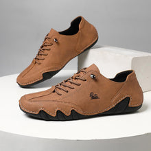 Lade das Bild in den Galerie-Viewer, draussenfeet handgefertigte lederschuhe 31473 braun
