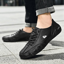 Lade das Bild in den Galerie-Viewer, draussenfeet handgefertigte lederschuhe 31473 schwarz
