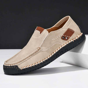 Frühling Herren Casual Outdoor Echtleder Handgefertigte Loafer Schuhe