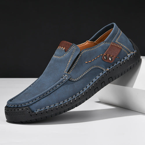 draussenfeet handgefertigte lederschuhe 31569 blau