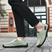 Lade das Bild in den Galerie-Viewer, draussenfeet handgefertigte lederschuhe 31569 grun

