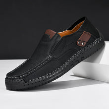 Lade das Bild in den Galerie-Viewer, draussenfeet handgefertigte lederschuhe 31569 schwarz
