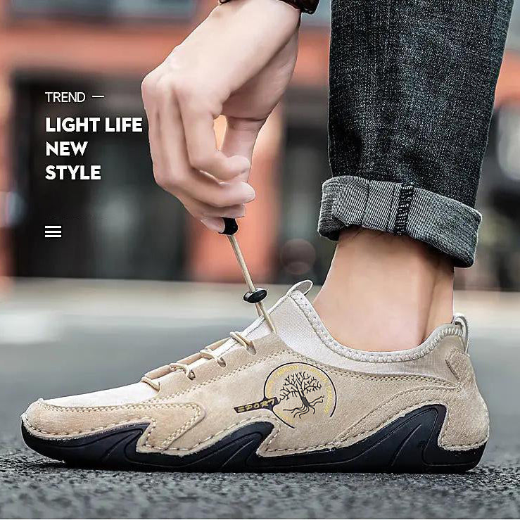Mode Männer bequemables Fahren Loafer Schuhe handgemachte Schuhe Leder