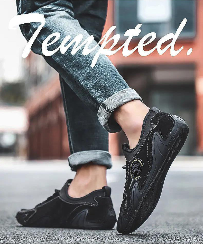 Mode Männer bequemables Fahren Loafer Schuhe handgemachte Schuhe Leder