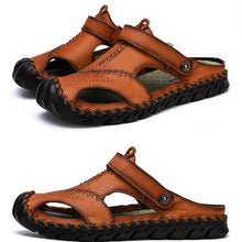 Lade das Bild in den Galerie-Viewer, Herren Sandalen Strand Schuhe lässig Set Fuß Hand Hausschuhe

