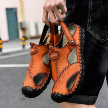 Lade das Bild in den Galerie-Viewer, Herren Sandalen Strand Schuhe lässig Set Fuß Hand Hausschuhe

