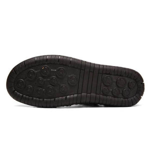 Sandalias de cuero de verano para hombres zapatillas de playa