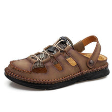 Lade das Bild in den Galerie-Viewer, Herrensandalen Klassische römische Sandalen Bequeme Freizeitschuhe Sommer Outdoor Beach Herren Flip Flop Atmungsaktive Wohnungen
