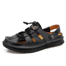 Lade das Bild in den Galerie-Viewer, Herrensandalen Klassische römische Sandalen Bequeme Freizeitschuhe Sommer Outdoor Beach Herren Flip Flop Atmungsaktive Wohnungen
