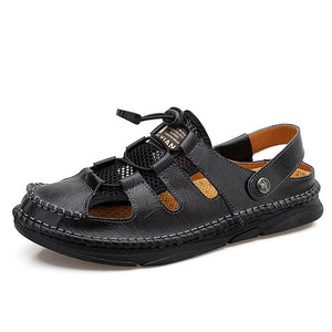 Herrensandalen Klassische römische Sandalen Bequeme Freizeitschuhe Sommer Outdoor Beach Herren Flip Flop Atmungsaktive Wohnungen