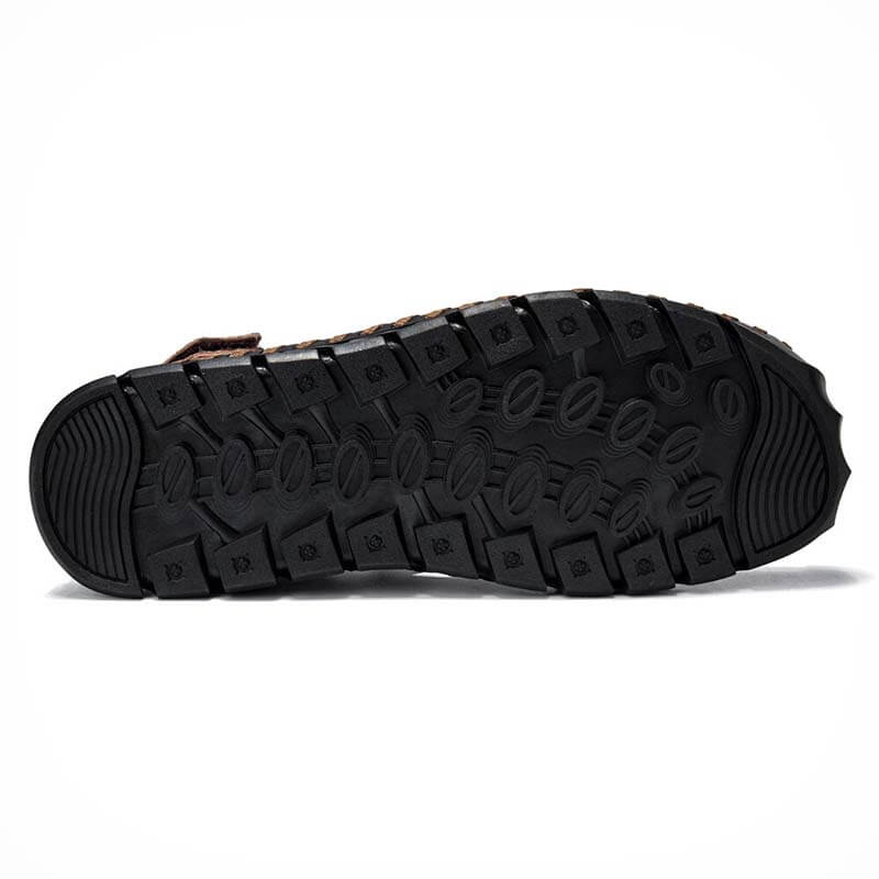 Herren Gummi Toe Cap Leder handgefertigte atmungsaktive Wassersandalen