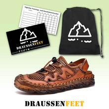 Lade das Bild in den Galerie-Viewer, Männer Hand nähen atmungsaktive Mesh Soft Sole Freizeitschuhe
