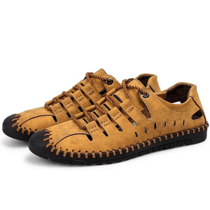 Sommer Männer Freizeitschuhe Turnschuhe Handgemachte atmungsaktive Männer Schuhe Luxus Marke Leder Herren Slipper Mokassins