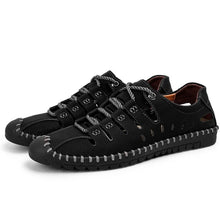 Lade das Bild in den Galerie-Viewer, Sommer Männer Freizeitschuhe Turnschuhe Handgemachte atmungsaktive Männer Schuhe Luxus Marke Leder Herren Slipper Mokassins

