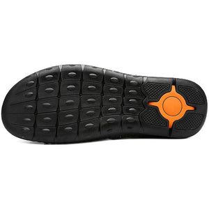 Herren Casual Closed Toe Leder handgefertigte Sandalen Verstellbare Fisherman Beach Sandalen für Walking Walking im Freien