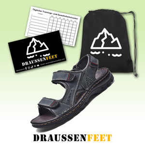 draussenfeet handgefertigte lederschuhe sandalen hausschuhe 31307 blau