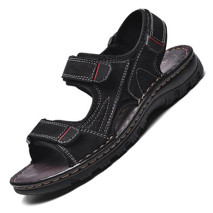 Men's sandals outdoor real leather breathable men's sandals leather handmade men beach sandals