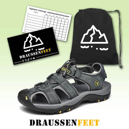 Männer Echtem Leder Sommer Sandalen Mode Hausschuhe