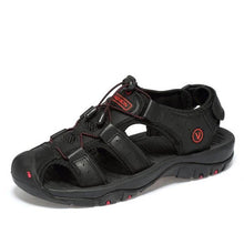 Lade das Bild in den Galerie-Viewer, Männer Echtem Leder Sommer Sandalen Mode Hausschuhe
