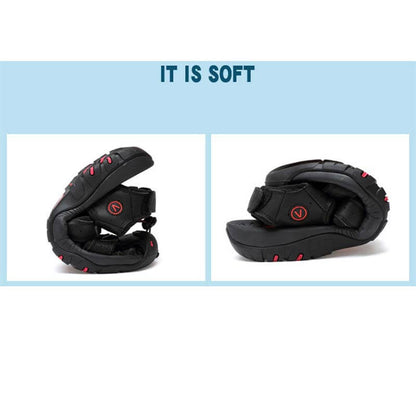 Männer Echtem Leder Sommer Sandalen Mode Hausschuhe