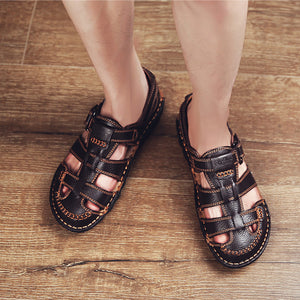 draussenfeet handgefertigte lederschuhe sandalen hausschuhe 31341 braun