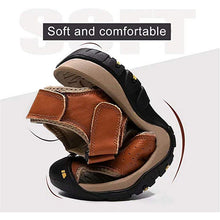 Lade das Bild in den Galerie-Viewer, draussenfeet handgefertigte lederschuhe sandalen hausschuhe 31406 braun
