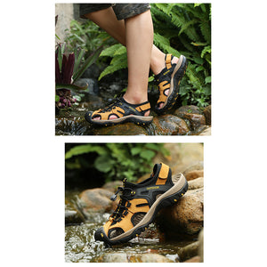 draussenfeet handgefertigte lederschuhe sandalen hausschuhe 31407 gelbbraun