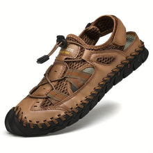 Lade das Bild in den Galerie-Viewer, Trendige atmungsaktive Mesh-Sandalen für Herren mit verstellbarem lässige Outdoor-Wanderschuhe

