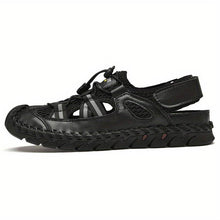 Lade das Bild in den Galerie-Viewer, Trendige atmungsaktive Mesh-Sandalen für Herren mit verstellbarem lässige Outdoor-Wanderschuhe
