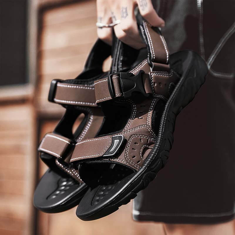 Sommer Herren Casual Klett Sandalen Outdoor Atmungsaktiv Leicht Modische All-Match Strandschuhe