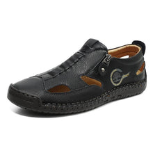 Lade das Bild in den Galerie-Viewer, Herren Sandalen Handgenähte Hausschuhe Strandschuhe Outdoor Sport Verschleißfeste Atmungsaktive Schuhe

